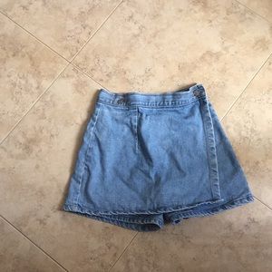 Blue jean skort
